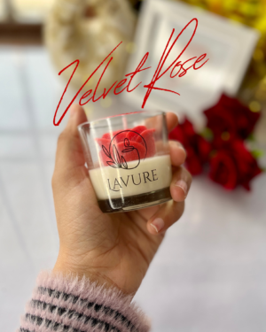 Velvet Rose Glass Candle Velvet Rose Glass Candle