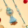Gulnaar Rakhi Set - Sky Blue