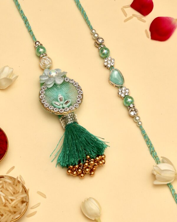 Gulnaar Rakhi Set - Mint