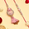 Gulnaar Rakhi Set - Blush Pink