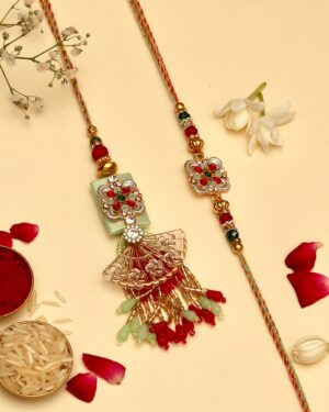 Rajsi Vaibhav Rakhi Set