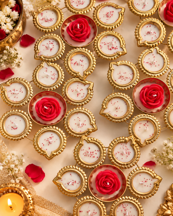 Gulab Ishq – Rose Diya Candle