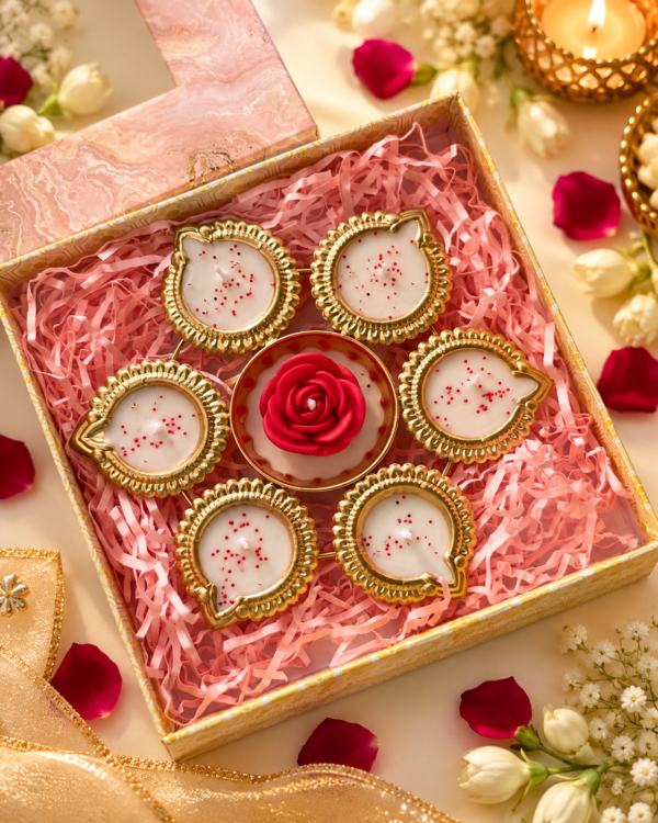 Gulab Ishq – Rose Diya Candle